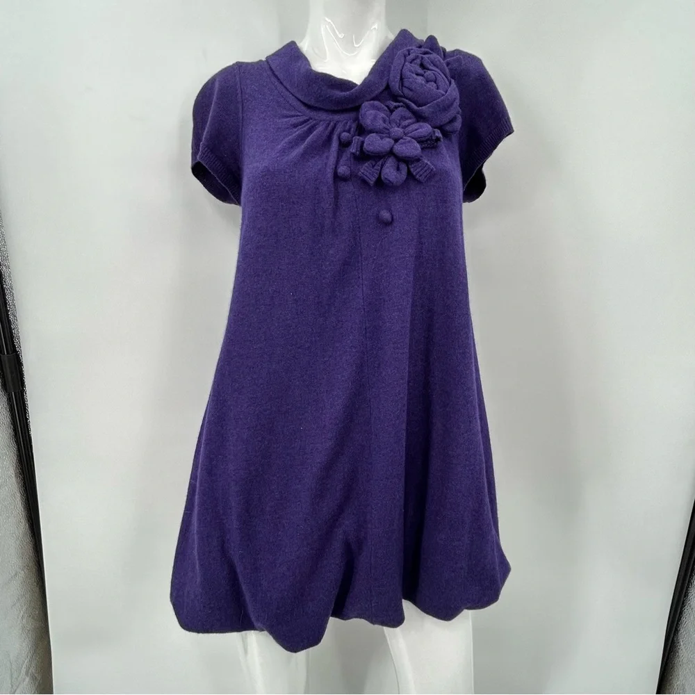 *** Moth Sweater Dress Purple *** M - Picture 1 of 6